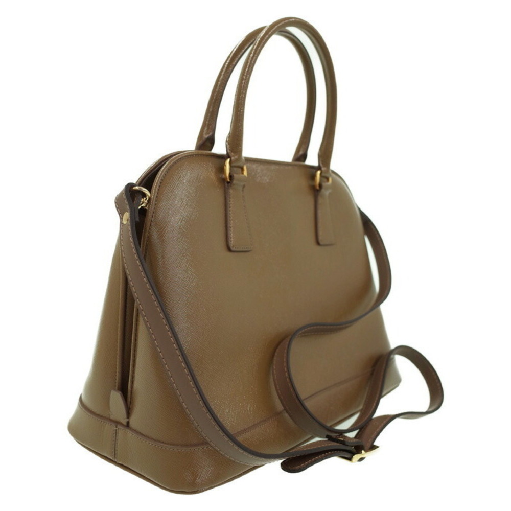 Prada Bag Saffiano Leather Tan Brown Promenade